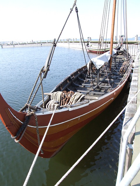 A Danish viking boat
